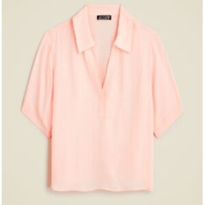 J.Crew Bungalow Crepe Popover Shirt